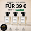 3X 50ml Parfümflaschen