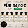 6X 50ml Parfümflaschen