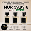 Geheimnisvolle Parfums – 3X 100ml Parfümflakons