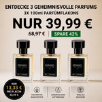 Geheimnisvolle Parfums – 3X 100ml Parfümflakons