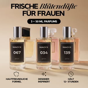 Tagesblüten – 3X 50ml Parfümflakons