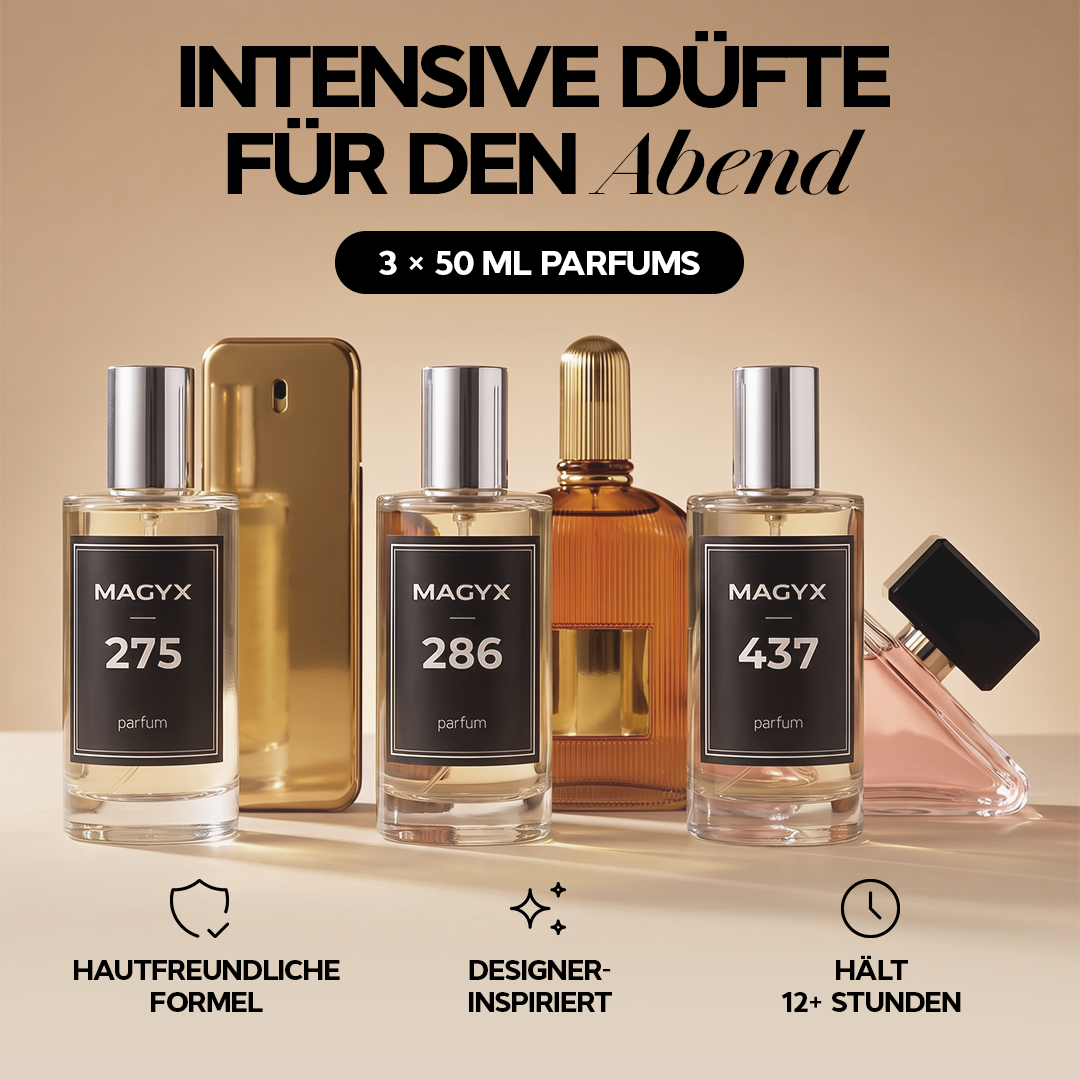 Intensive Abende – 3X 50ml Parfümflakons