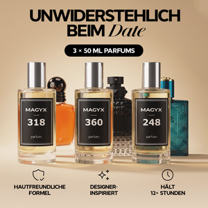 Nacht der Leidenschaft – 3X 50ml Parfümflakons