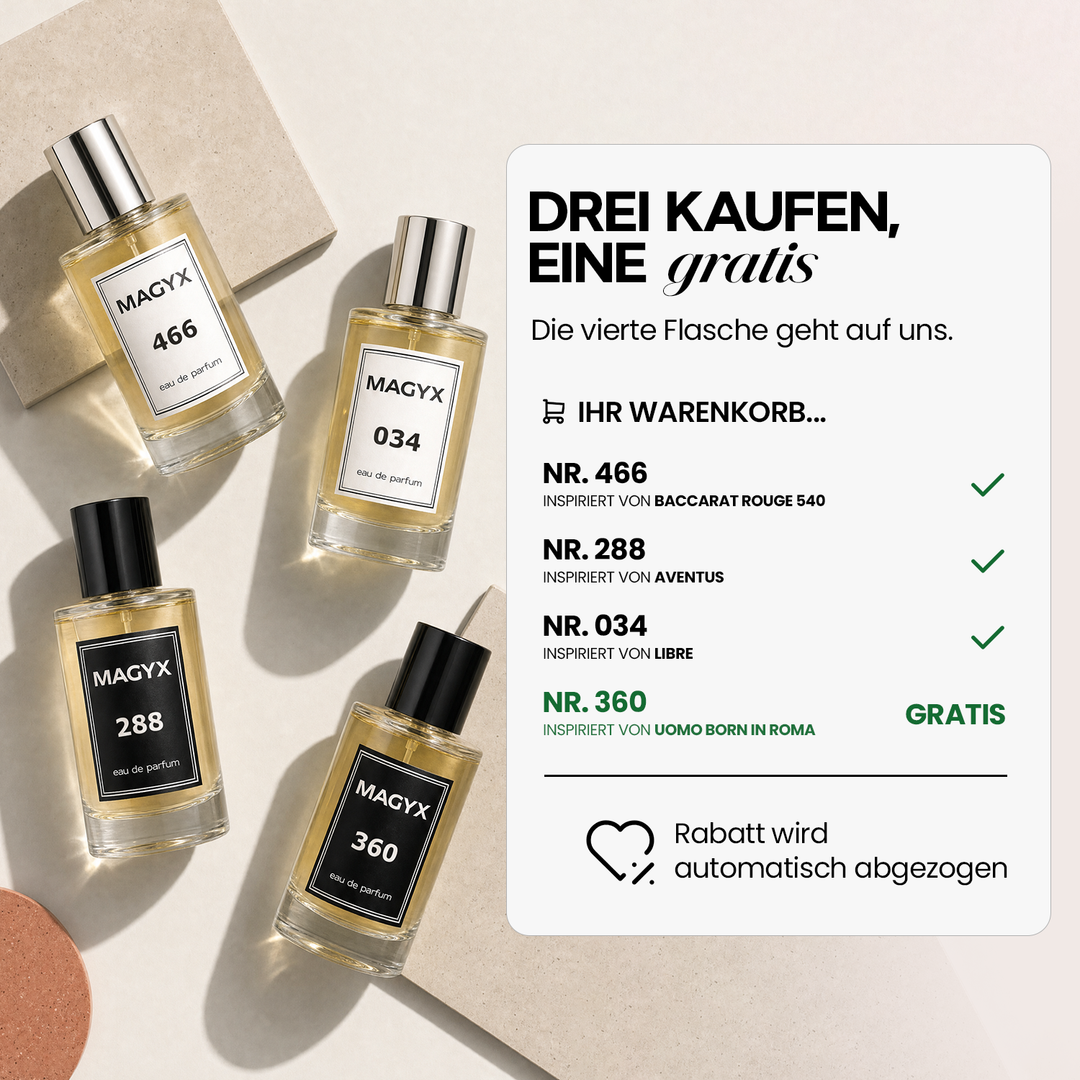 3X 100ml Parfümflaschen – Magic Perfume
